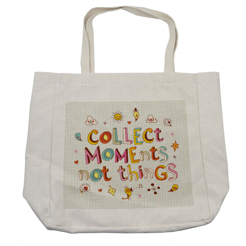 Colorful Doodle Lettering Shopping Bag