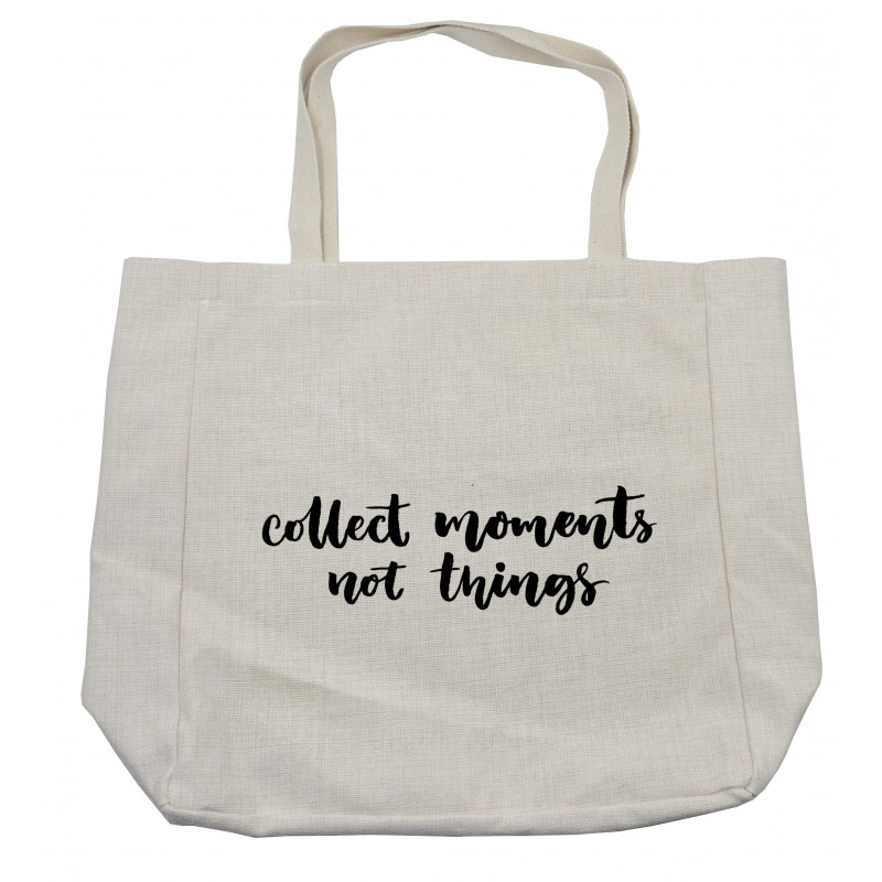 Monochrome Words Simplistic Shopping Bag