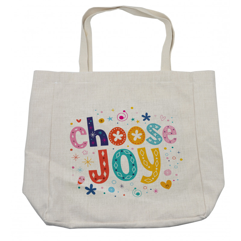 Doodle Style Calligraphy Shopping Bag