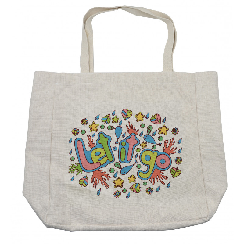 Colorful Graphical Art Shopping Bag