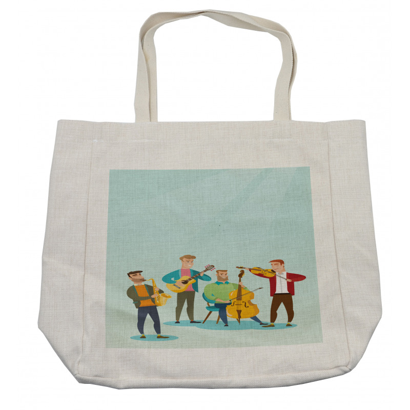 Cartoon Happy Band Concert Shopping Bag