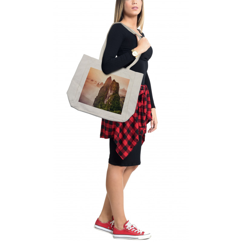 Highland Foggy Mystic Sky Shopping Bag