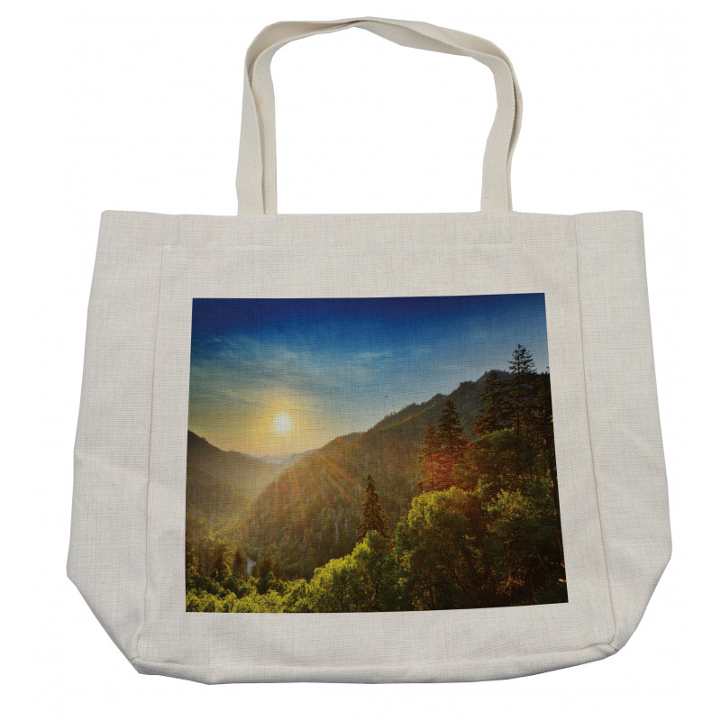 Sunset at Newfound Gap Shopping Bag