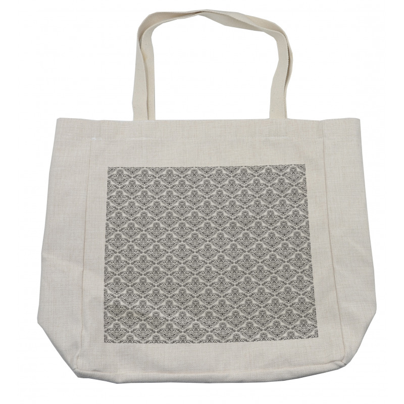 Grotesque Motif Pattern Shopping Bag