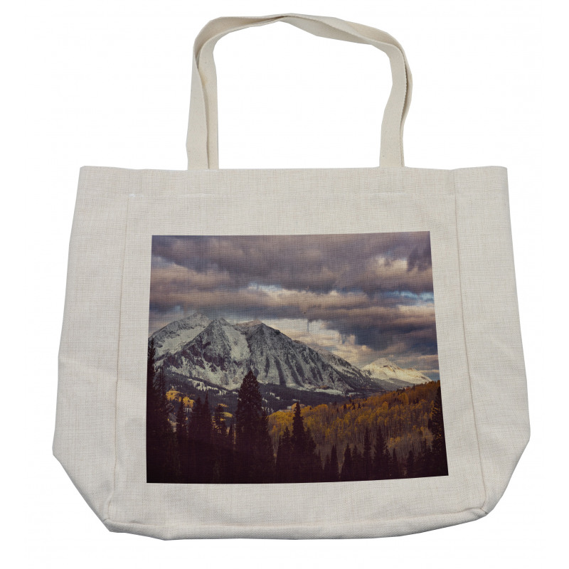 Autumn Season Mountains Shopping Bag