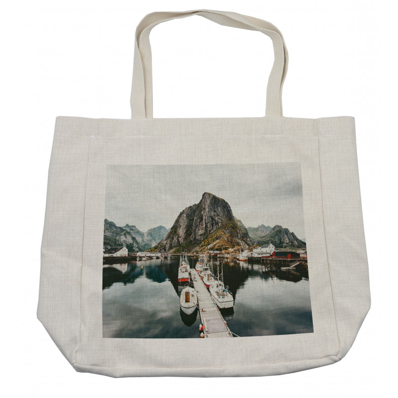 Scenic Marina Port Area Shopping Bag