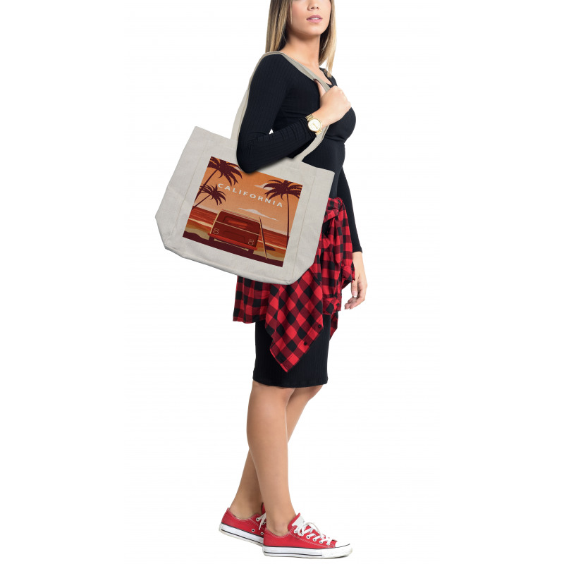 Abstract Van Landscape Shopping Bag