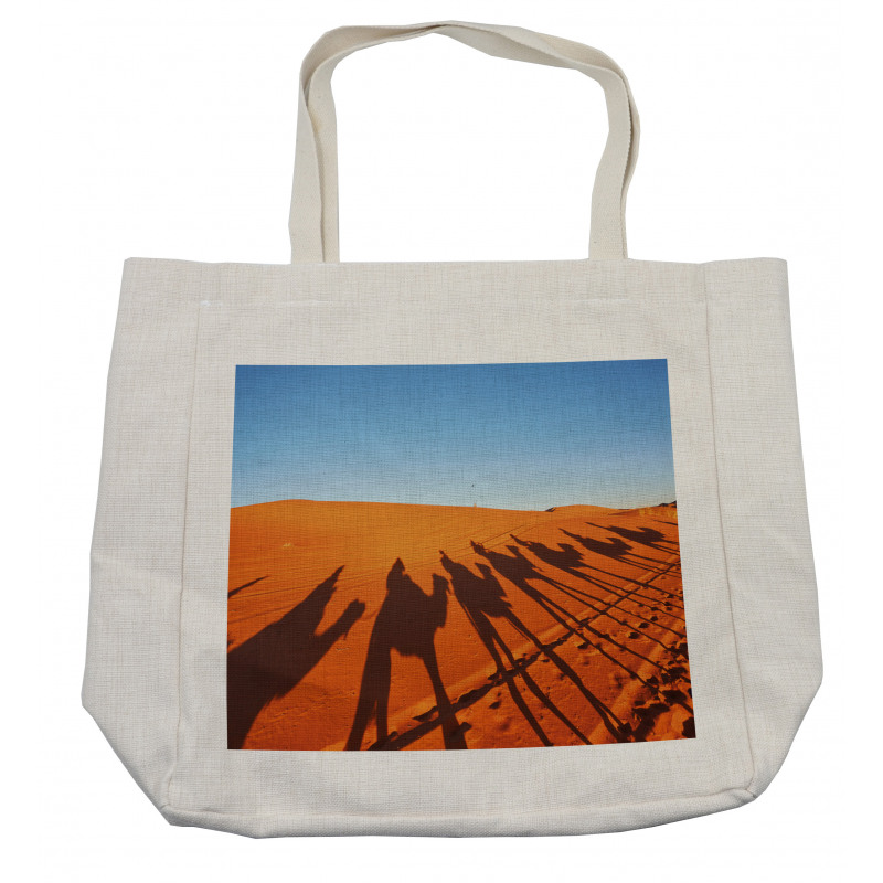 Camel Caravan Silhouette Shopping Bag