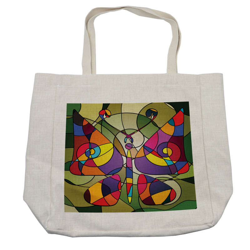 Abstract Butterfly Art Shopping Bag