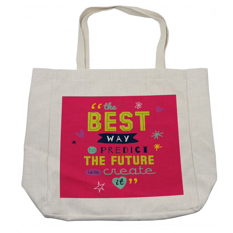 Motivational Typography Shopping Bag