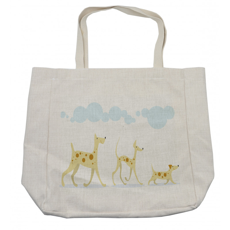 Simplistic Cheery Dogs Shopping Bag