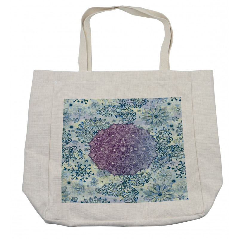 Eastern Motifs Ombre Shopping Bag