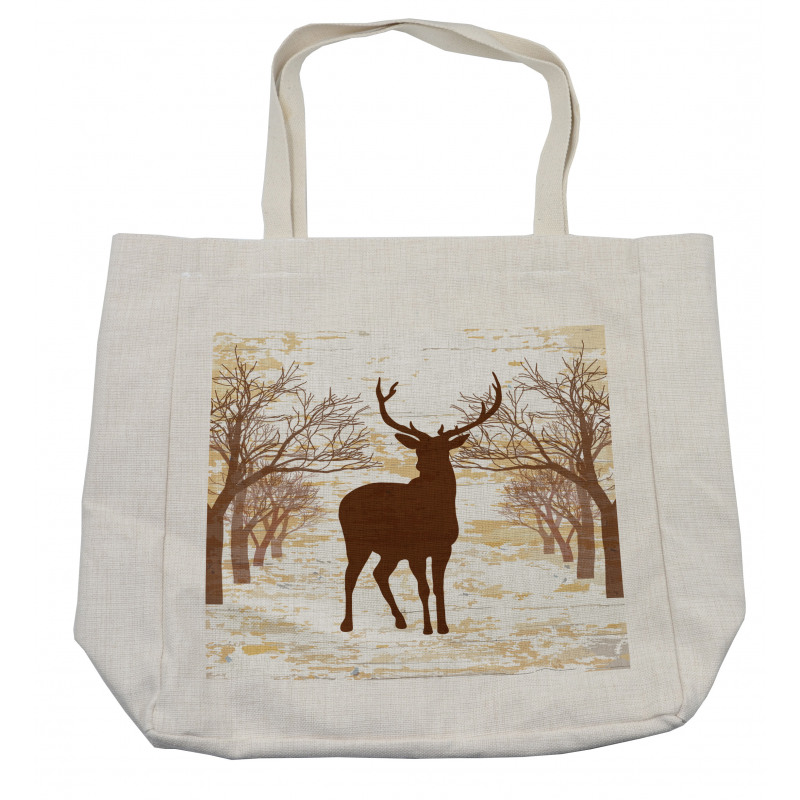 Rustic Silhouette Art Shopping Bag