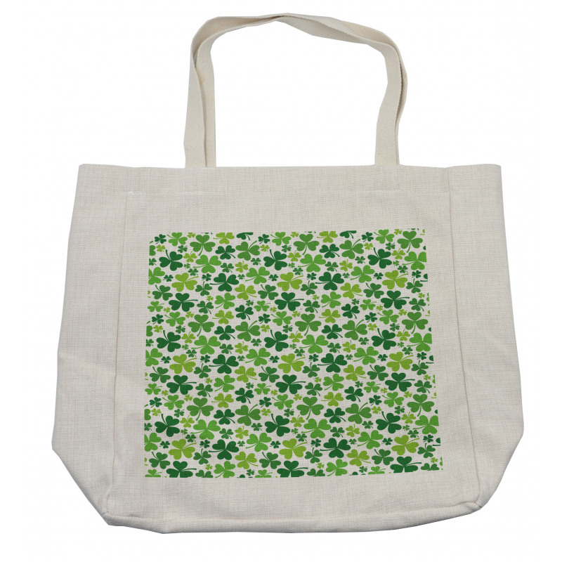 Irregular Shamrocks Pattern Shopping Bag