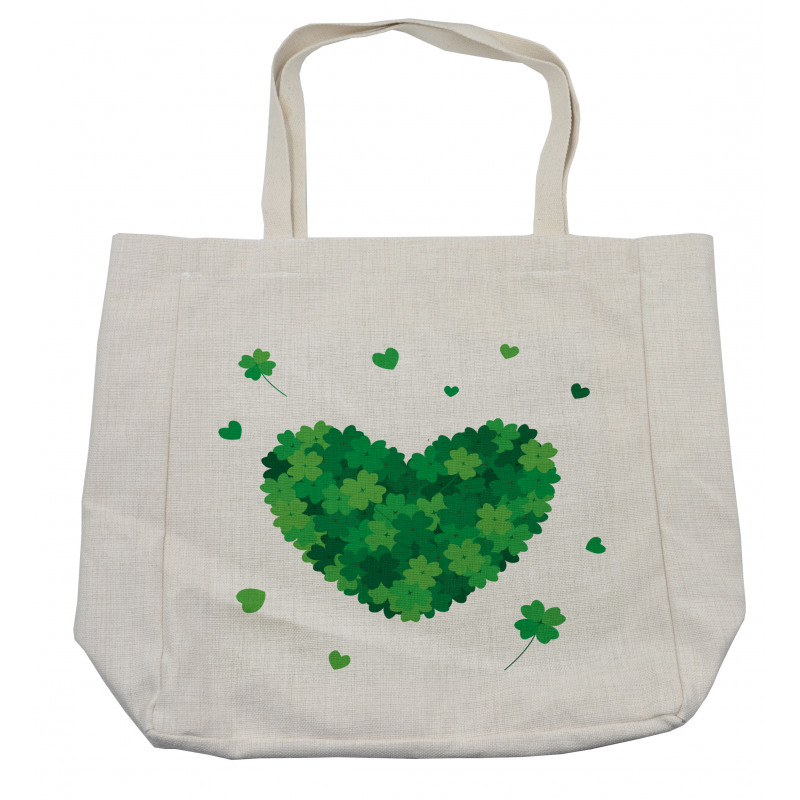 Shamrock Heart Nature Love Shopping Bag
