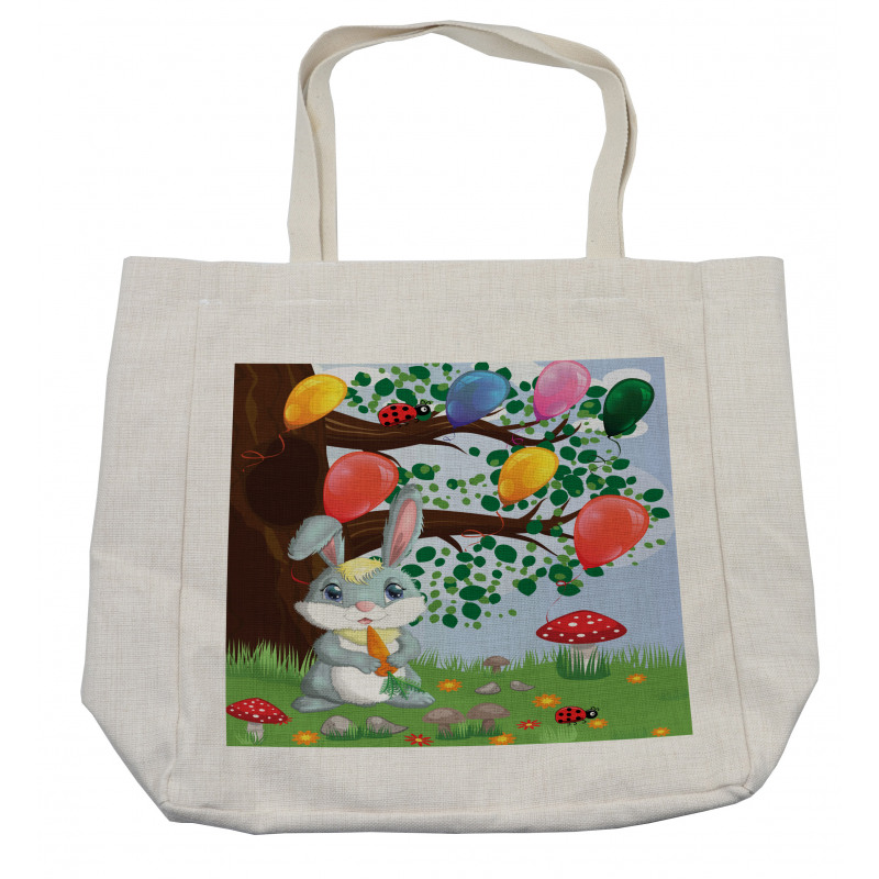 Bunny Balloons Shopping Bag