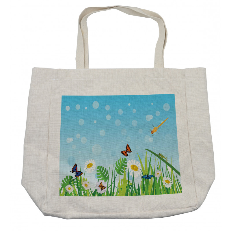 Sunny Grassland Shopping Bag