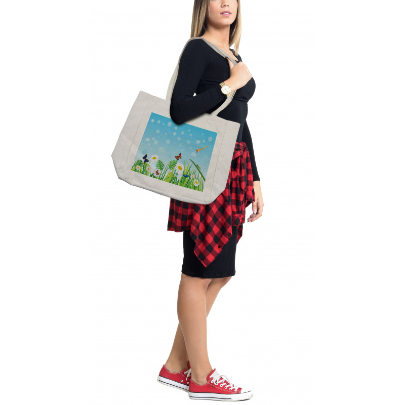 Sunny Grassland Shopping Bag