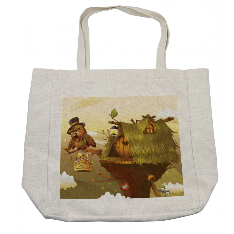 Nest of Magician Hat Owl Shopping Bag