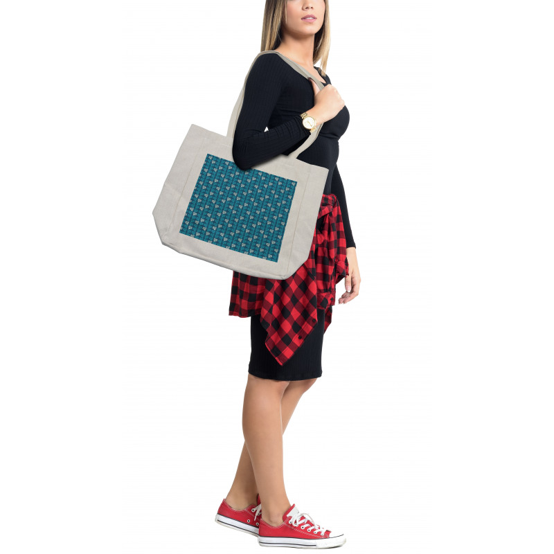 Graphic Triangular Layout Shopping Bag