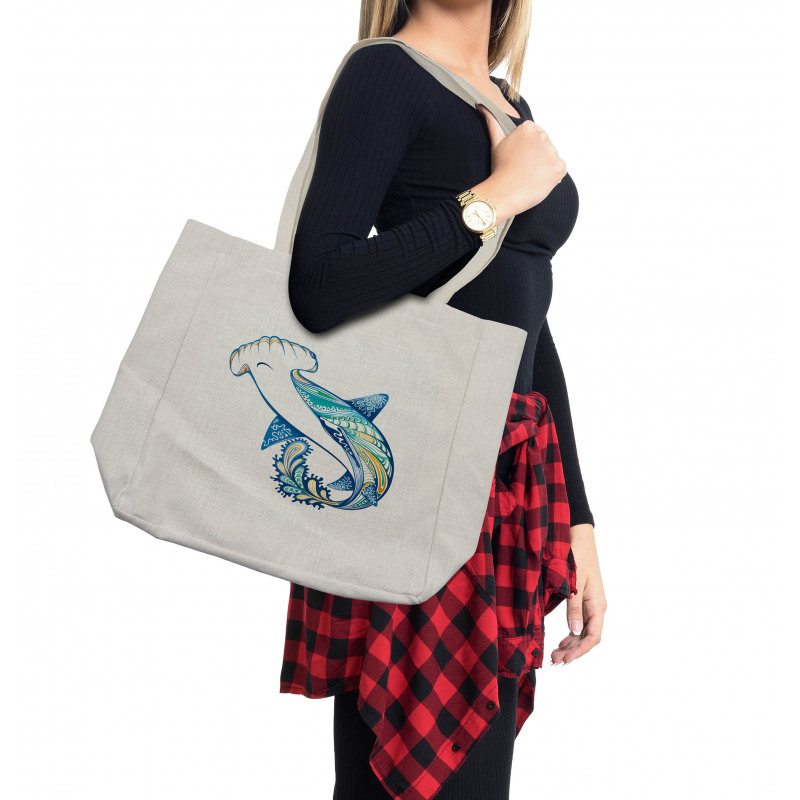 Hammer Head Shark Ocean Shopping Bag