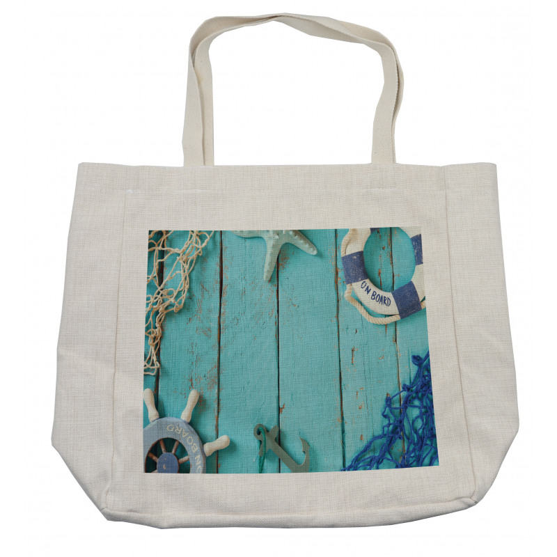 Nautical Ocean Scenery Shopping Bag