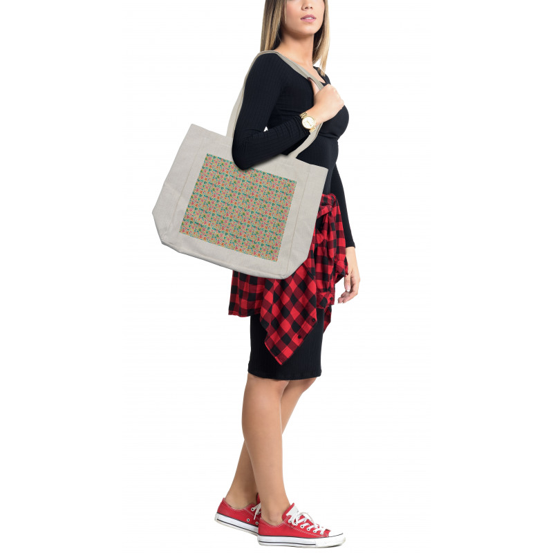 Aztec Inspired Elements Shopping Bag