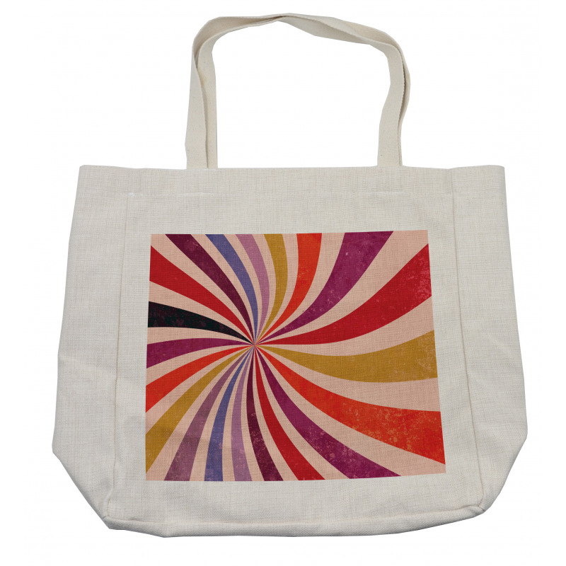 Grunge Sunburst or Swirls Shopping Bag