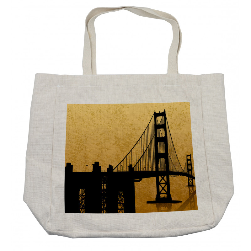 Golden Gate Bridge Art Shopping Bag