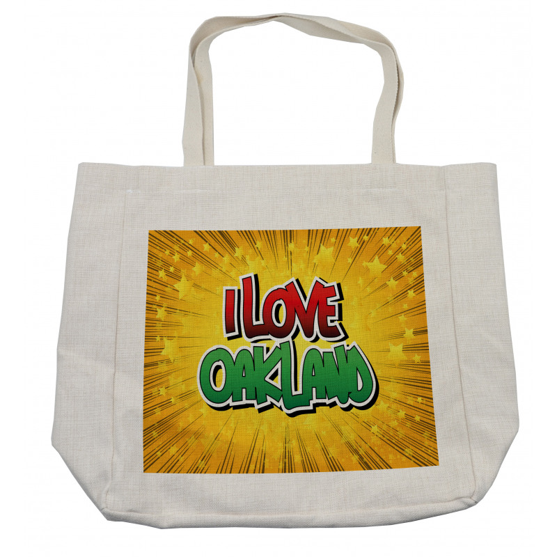 Typographic Pop Art Style Shopping Bag