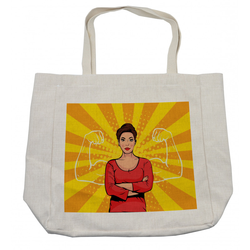 Strong Woman and Arms Shopping Bag