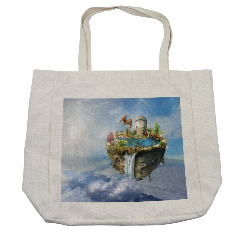 Dragon Castle Tower Shopping Bag