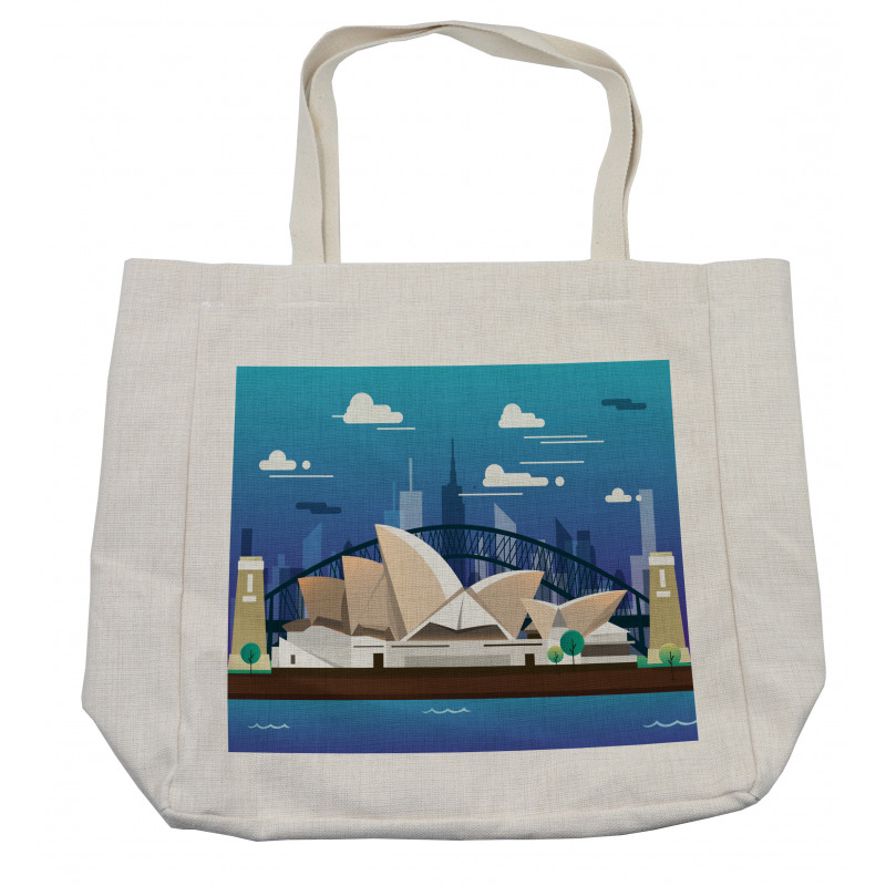 Sidney Opera House Bridge Shopping Bag