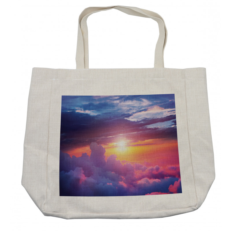 Sunset Sky and Clouds Shopping Bag