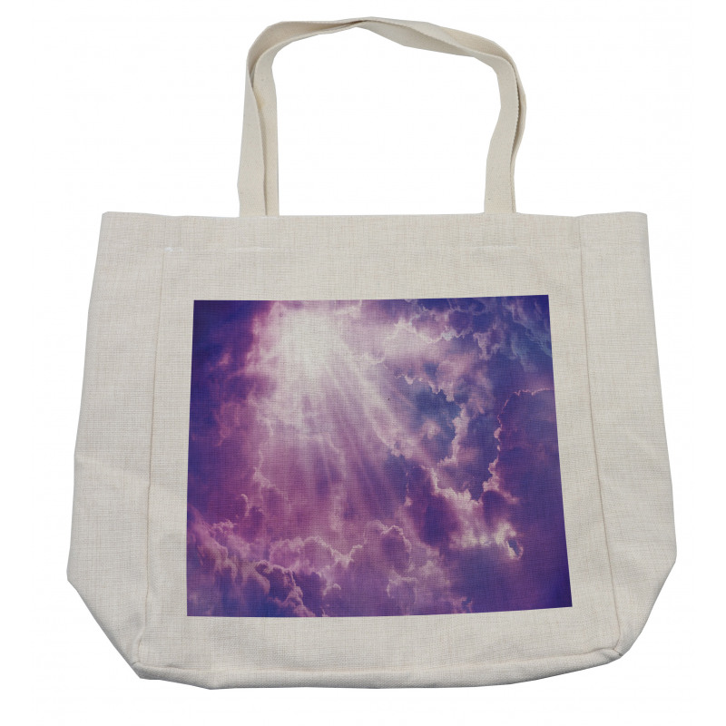 Heavy Clouds Sunlights Shopping Bag