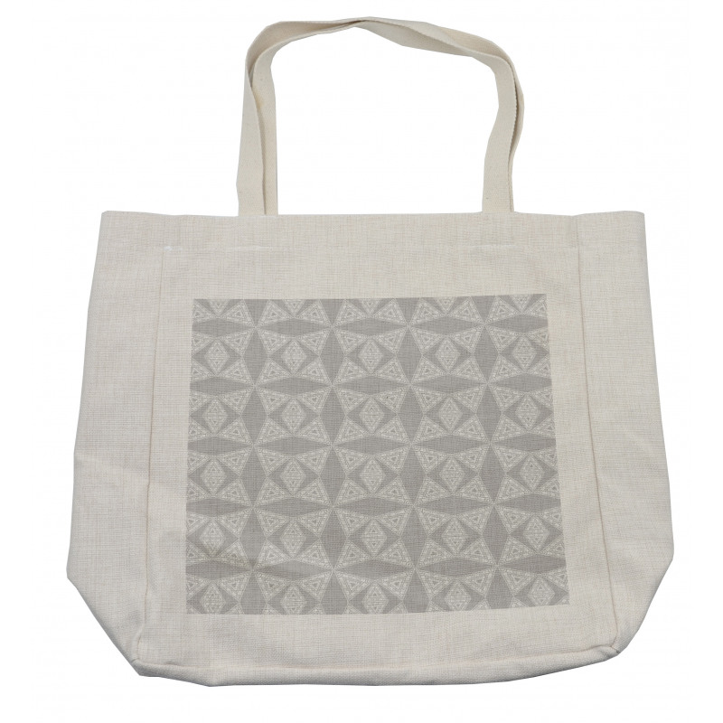 Hazy Concentric Triangles Shopping Bag