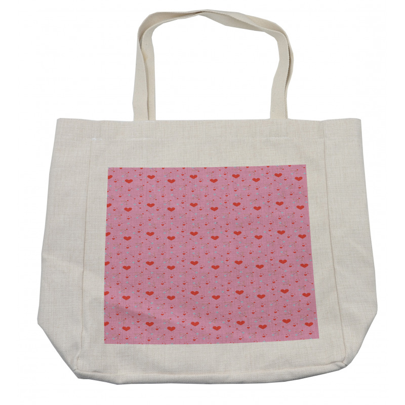 Hearts and Cupid Shopping Bag