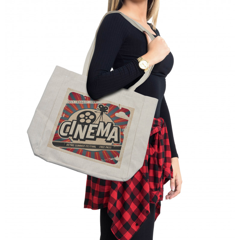 Vintage Cinema Movie Star Shopping Bag