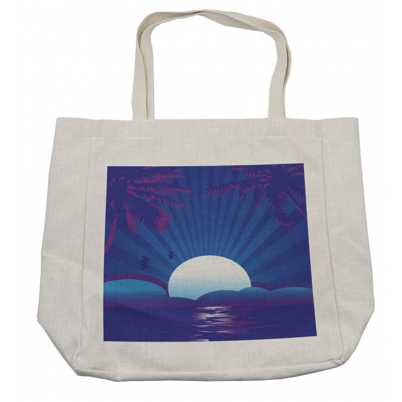 Exotic Summer Time Scene Shopping Bag