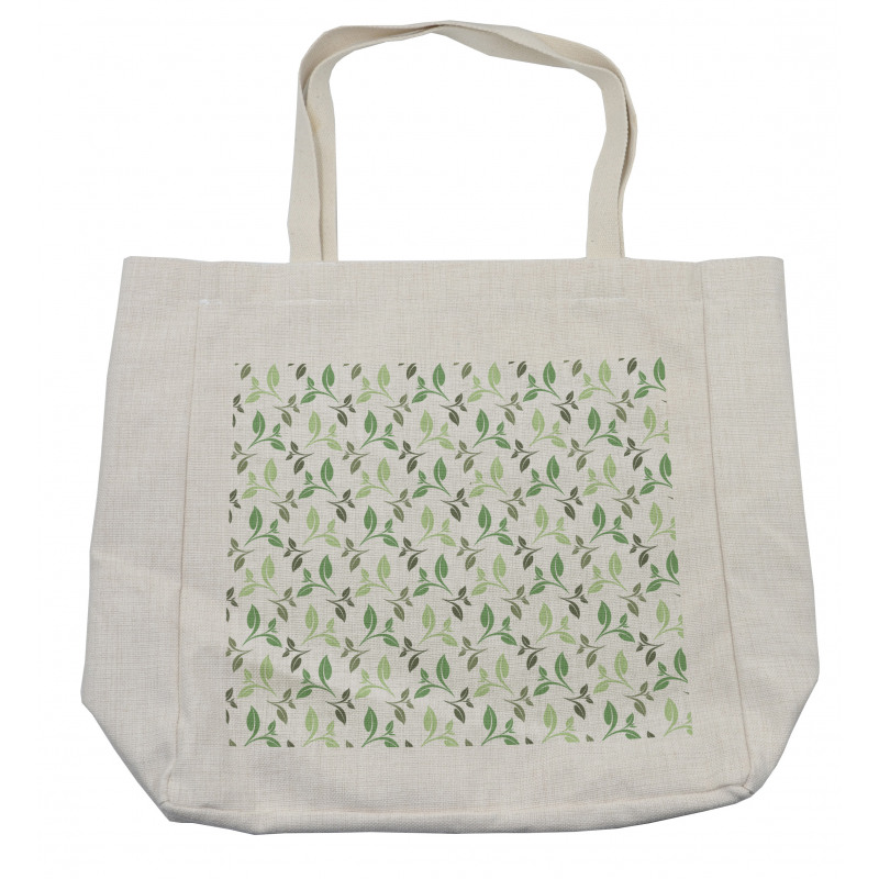 Tea Leaves Faded Colors Shopping Bag