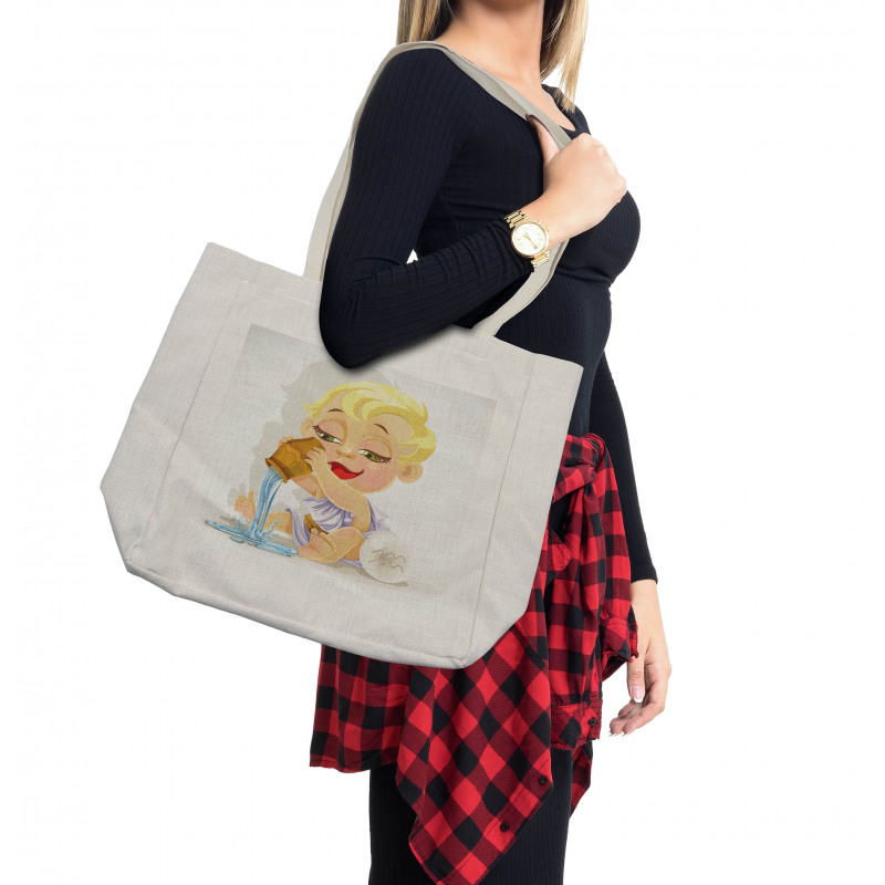 Baby Aquarius Zodiac Shopping Bag