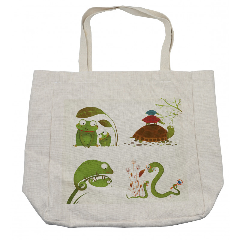 Snake Frog Ninja Reptile Shopping Bag