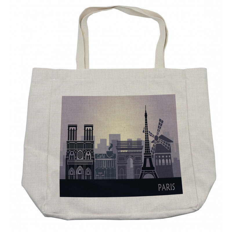 French Building Shopping Bag