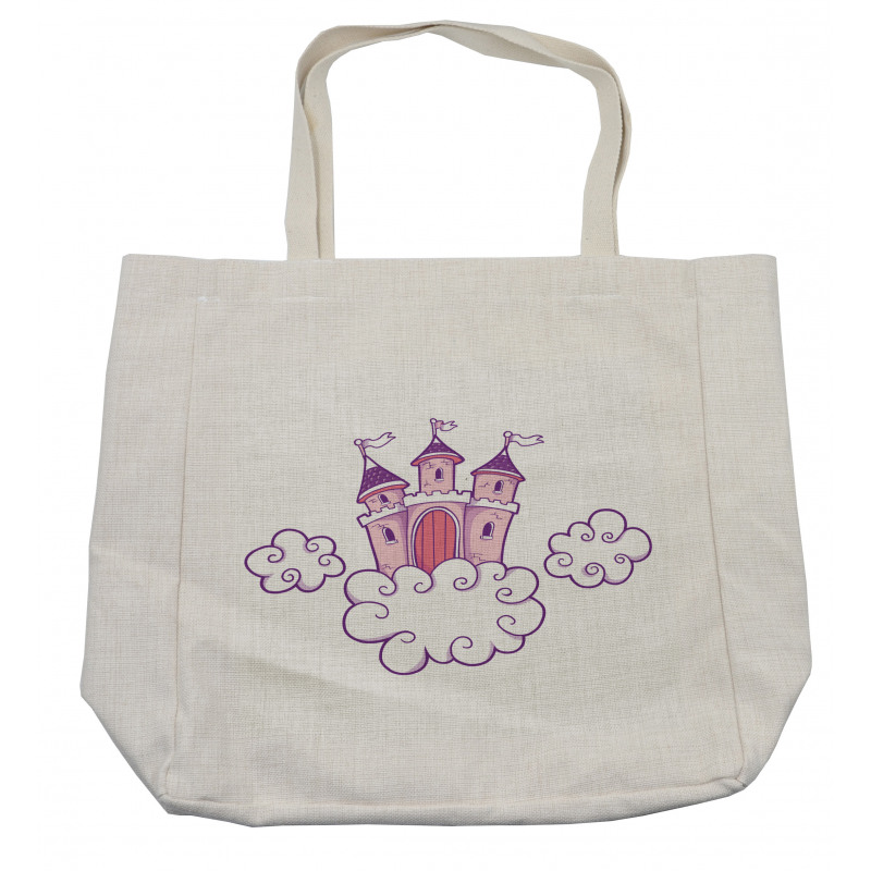 Dreamy Fortress Clouds Art Shopping Bag