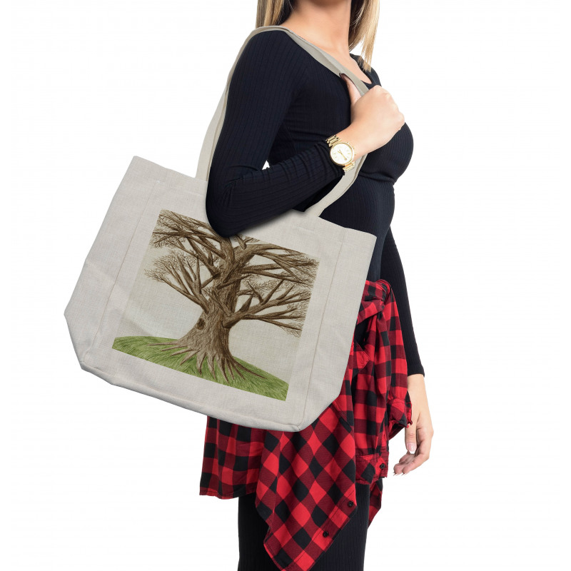 Sketch Nature Shopping Bag