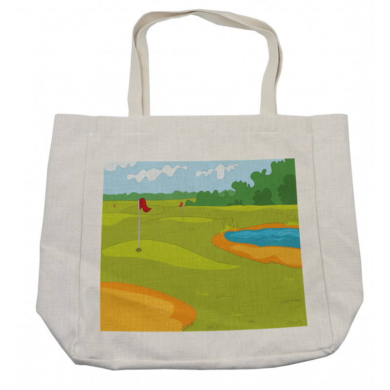 Flags Grass Land Shopping Bag