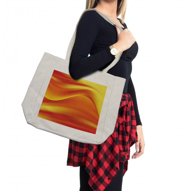 Abstract Digital Waves Shopping Bag