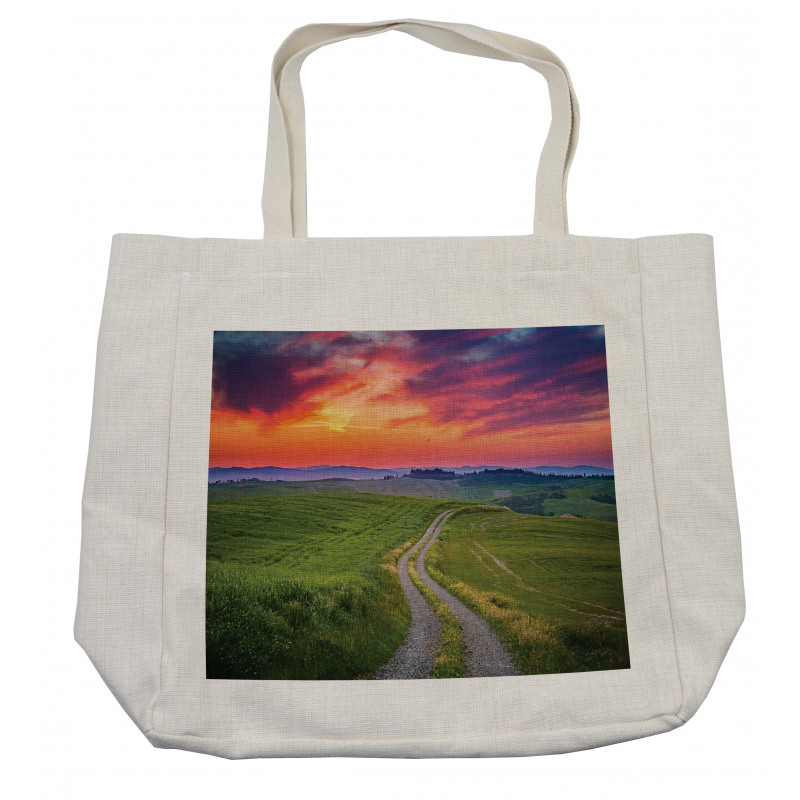 Tuscany Tangerine Sky Shopping Bag