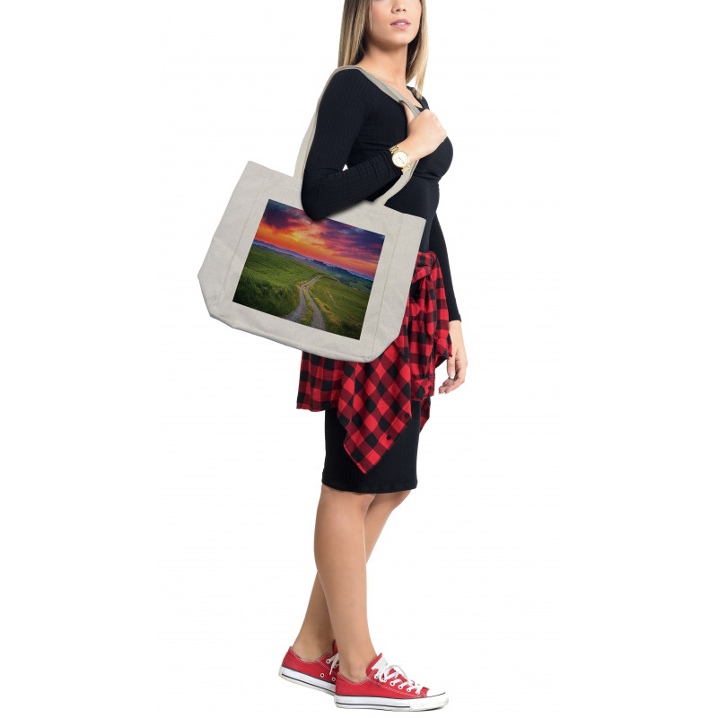 Tuscany Tangerine Sky Shopping Bag