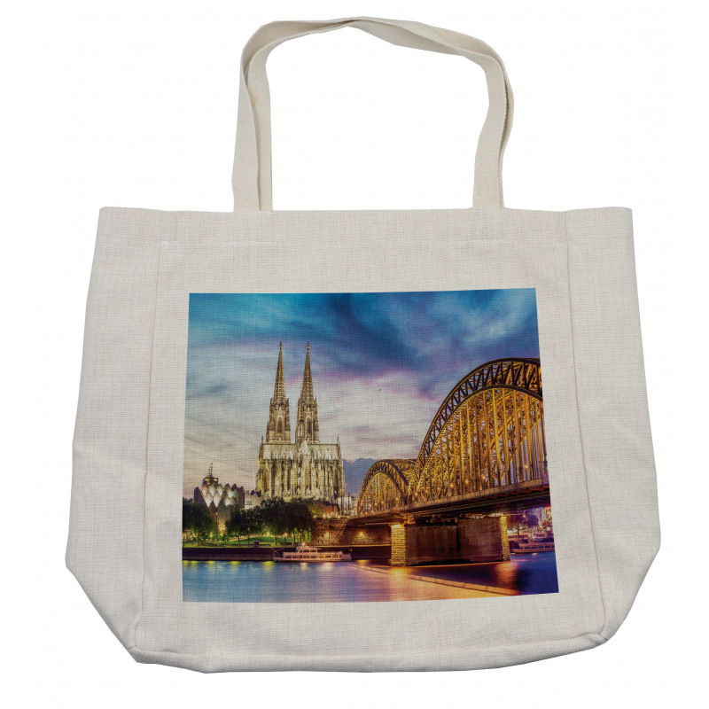 Old Bridge and Rhine Shopping Bag